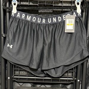 Under Armour Women's Black Athletic Shorts. Play Up 3.0. Medium. Brand New w Tag